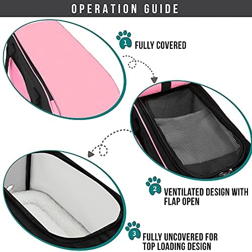PetAmi Small Dog Purse Carrier with Pockets, Airline Approved, Pink