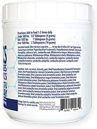 HealthyGut™ Probiotics for Horses Dietary Supplement, All-Natural Digestive System Maintenance Formula (90 Days)