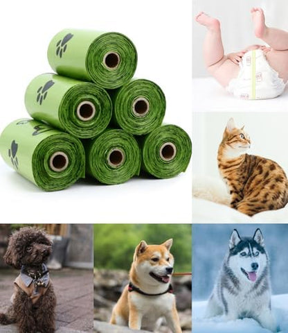 Dog Poop Bags Rolls with Dispenser - Leak Proof - 540 Count Unscented