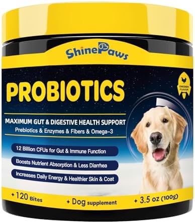 Probiotics for Dogs, Digestive Health, 120 Dog Bites