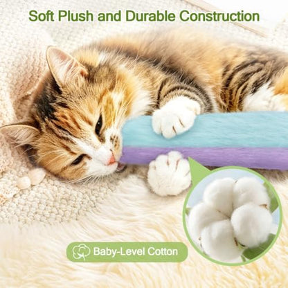 Retro Shaw Refillable Catnip Cat Toys Pillows, for Indoor Cats Kicker, 3PCS