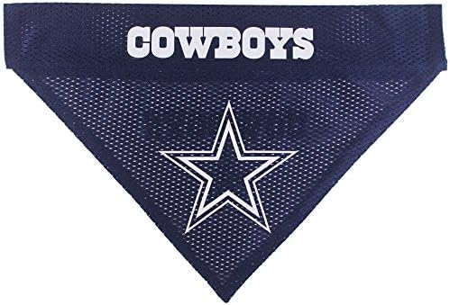 Pets First NFL Dallas Cowboys Reversible Bandana Size XX-Large for Dogs & Cats. 2 Sided Sports Bandana, Premium Embroidery Team Logo, Many NFL Teams Available