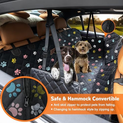 URPOWER XL Dog Seat Cover for Full-Size Truck Back Seat, Waterproof Hammock