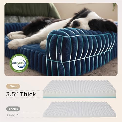 Bedsure ComfyFleece™ Memory Foam Orthopedic Dog Beds Large Sized Dog 35"