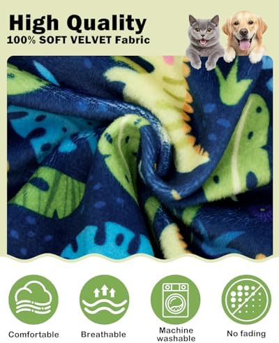 CuteBone Dinosaur Costume Dog Pajamas, Stretchy Spandex Crystal Velvet Sleepwear Coat for Small Dogs, Soft & Warm Pet Outfit Clothes for Cold Weather, Cozy Pullover Design COSP10S
