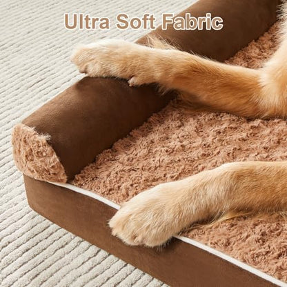 BFPETHOME Orthopedic Washable Large Dog Bed for Senior Dog Comfy Sleep