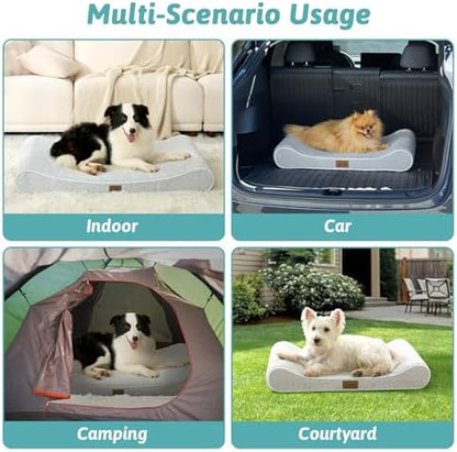 COZY KISS Orthopedic Dog Bed, for Medium Dogs up to 65 lbs, 36x24x5.5in