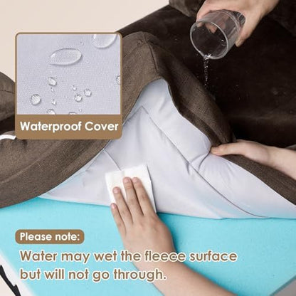 EHEYCIGA Orthopedic Small Dog Bed, Waterproof Memory Foam Washable Pet Beds