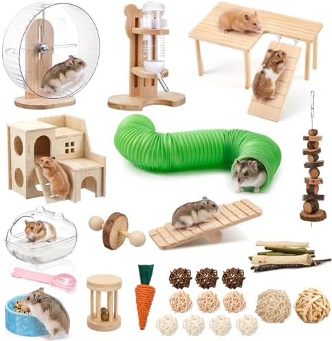 40 Pcs Hamster Cage Accessories Exercise Wheel,Fun Style