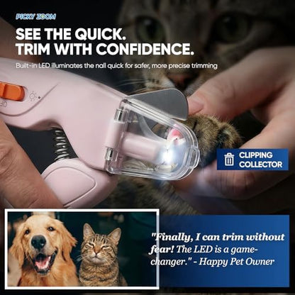 2-in-1 Dog & Cat Nail Clippers and Grinder with LED Light