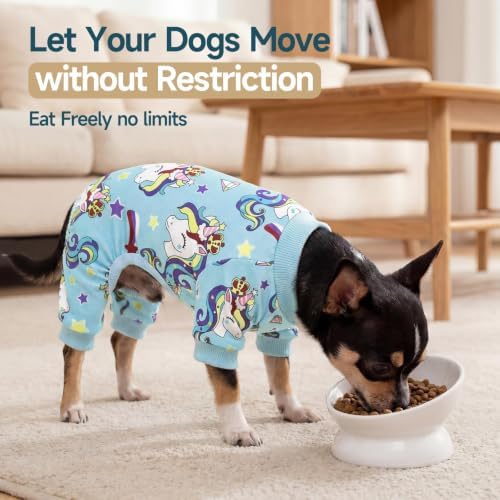 XPUDAC 4 Pack Dog Pajamas for Large Breeds Dogs Pjs Clothes Onesies, 4XL