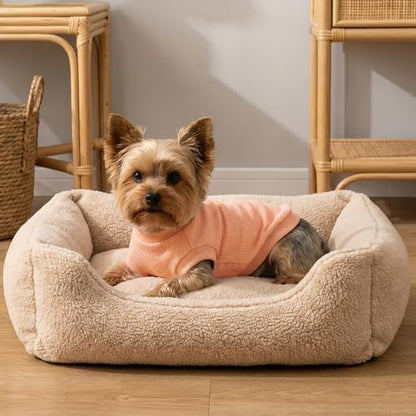 3 Pack Dog Shirt for Small Supplies Functional Waffle Dog Clothes Warm Soft Sweatshirt Outfit for Dogs Cats Pet Apparel