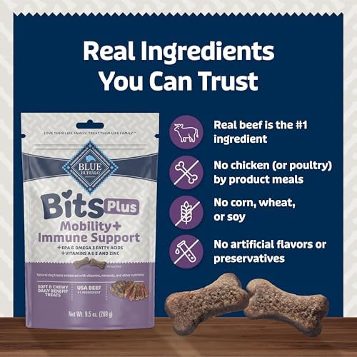 Blue Buffalo Bits Plus Beef Dog Treats, 9.5 oz