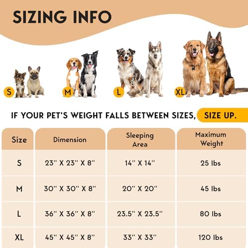 PetJett Calming Medium Dog Bed - 30'' Round Dog Beds - Washable Dog Bed - Anti-Slip Super Soft Fluffy Plush Donut Bed, Anti-Anxiety Premium Comfort Pet Bed, Fits Dogs up to 45 lbs - Beige