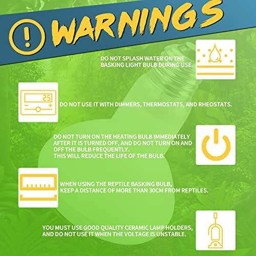 LUCKY HERP 4 Pack 100W Reptile Heat Lamp Bulb (2nd Gen), Amphibian Basking Light Bulb, Reptile Daylight Bulb for Turtle, Bearded Dragon, Lizard Heating Use