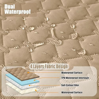 Smiry Waterproof Dog Bed Cover Blanket, Reversible Pet Blanket