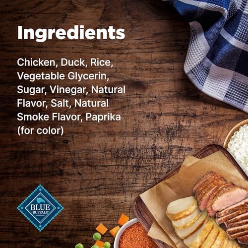 Blue Buffalo Nudges Jerky Cuts Natural Dog Treats, Duck, 10oz (Pack of 6)