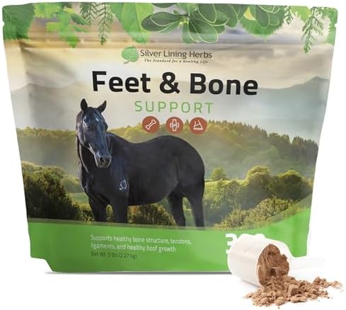Silver Lining Herbs Feet & Bone Horse Hoof Supplements, 5 lb