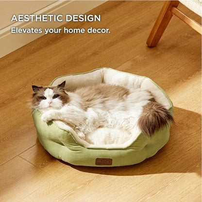 Bedsure Small Dog Bed Washable,Round Cat Beds for Indoor Cats,20in