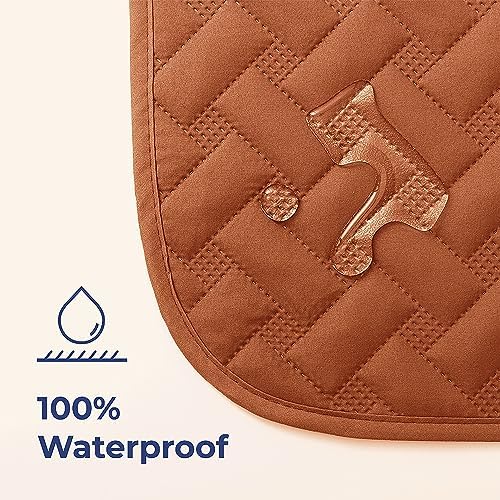 gogobunny 100% Double Sided Waterproof Dog Blanket Soft Pet Bed Cover Reversible Protect Furniture Couch Sofa Car for Puppy Cat Kids (Dark Pumpkin/Light Pumpkin, 52x82 Inch (Pack of 1))