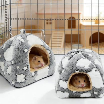 3PCS Guinea Pig Tunnel Set Washable Guinea Pig Houses and Hideouts Cozy Soft Small Animals Hideout Tubes for Hamster Chinchilla Bunny Hedgehog Ferret Rat