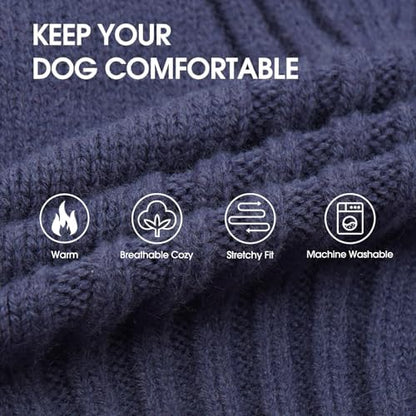 IECOii Great Dane Sweater,Extra Large Dog Sweaters for Giant Breed Dogs 4XL