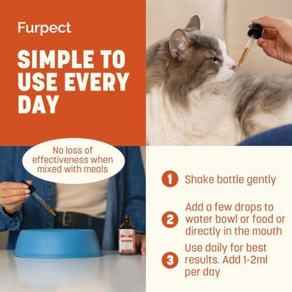 Daily Bone Nourish High Potency Daily Bone & Joint Supplement for Dogs & Cats - Extra Strength Herbal Mobility & Bone Strength Support - Highly Concentrated Turmeric & Moringa, 60ml