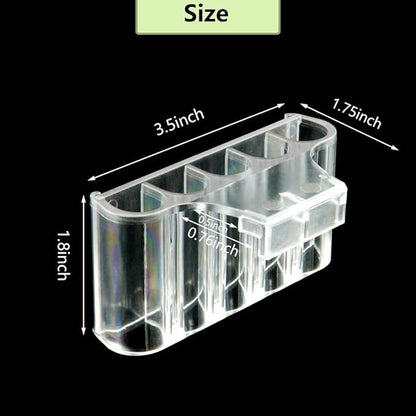Aquarium Plant Holder,Fish Tank Plant Holder,Aquarium lid Clips,Aquarium Plant Pot,Hydroponic Fish Tank Planter, Aquatic Plant Cup for Aquascape Decorations (Transparent, 1PCS Rimless)