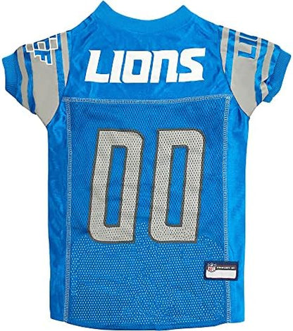 Pets First NFL Detroit Lions Dog Jersey, Size Large, Football Shirt Costume for Pet, Dog Sports T-Shirt, NFL Team Clothing for Cats, Licensed Pet Apparel Available in 7 Sizes and 32 Teams