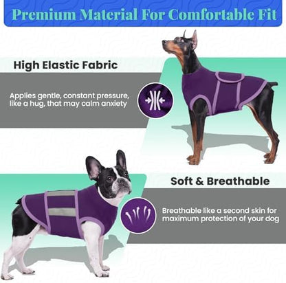 MIGOHI Dog Anxiety Relief Coat, XS, Purple