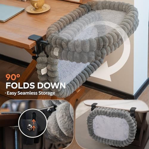 CHEERPALS Cloud Cat Bed Desk Mounted Hammock for Indoor Cats Perch Foldable