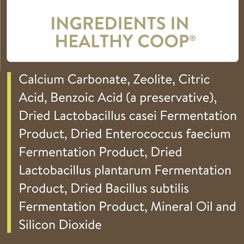 FlockLeader Healthy Coop,Litter Additive for Chicken Coop with Probiotic & Acidifier,Reduces Odor,Wetness & Bacteria,12lbs,(Pack of 3)
