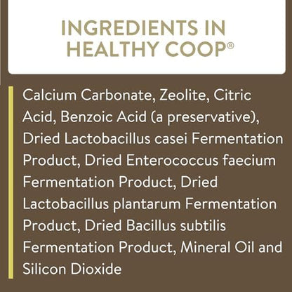 FlockLeader Healthy Coop,Litter Additive for Chicken Coop with Probiotic & Acidifier,Reduces Odor,Wetness & Bacteria,12lbs,(Pack of 3)