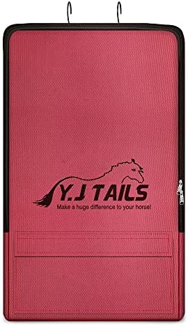 Horse Bridle Bag, Horse Tack Carry Bag with 3 Prong Tack Rack for Halters, Bridle, Harness, Equestrian Reins, Bits and Headstalls (Wine Red)