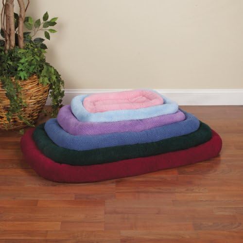 Slumber Pet Sherpa Crate Pet Bed with Bumper-Style Cushioning for Comfort in Crate