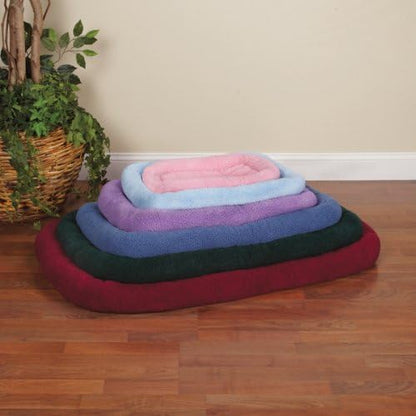 Slumber Pet Sherpa Crate Pet Bed with Bumper-Style Cushioning for Comfort in Crate