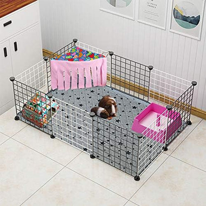 RIOUSSI Guinea Pig Hideout Hideaway Corner Fleece Toys Cage Accessories