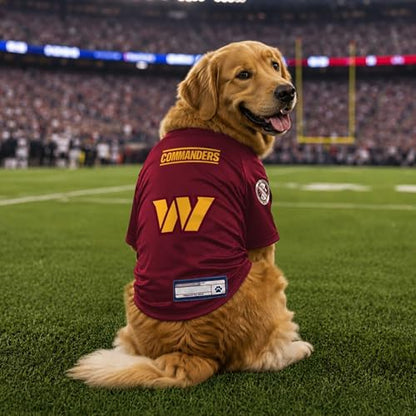 Littlearth NFL Washington Commanders Stretch Pet Jersey, Team Color, Small