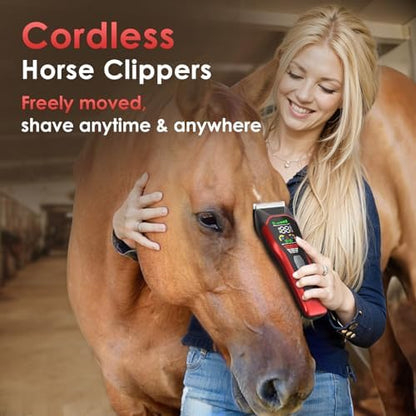 Horse Clippers Low Noise Rechargeble Horse Trimmer Kit