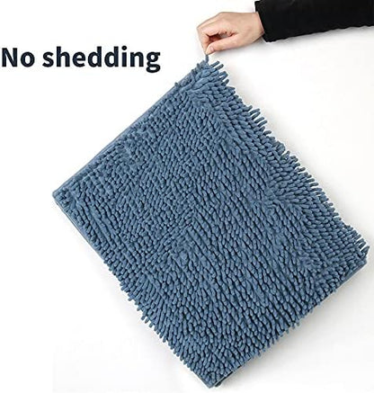 Oncpcare Guinea Pig Fleece, Cage Liner, Washable Non-Slip Mat（Blue）