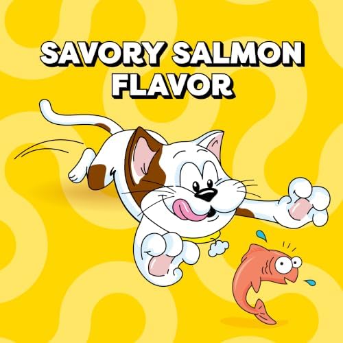 Temptations Classic Crunchy and Soft Cat Treats, Savory Salmon, 3 oz, 12pk
