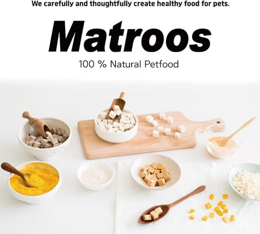 M MATROOS Freeze Dried Raw 100% Natural Single Ingredient Sockeye Salmon Dog and Cat Treats, 5.64 oz | Healthy Weight Control Traning | Wild Caught, High Protein, Gluten Free, Grain Free