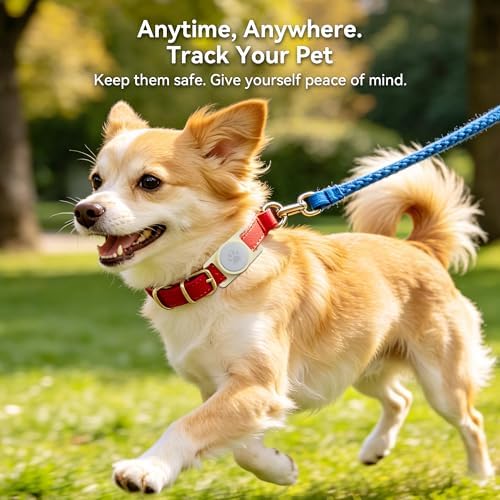 GOCII for Airtag Dog Collar Holder 2 Pack,Waterproof Dog Collar Holder for Apple AirTag(Gen 1 & 2),Silicone Air Tags Case for Dog Collars(Beige & Gray)