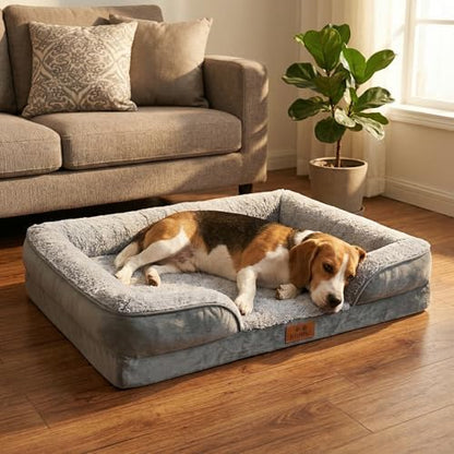 Orthopedic Dog Beds Large Sized Dog, Memory Foam Dog Bed Couch, 36"L