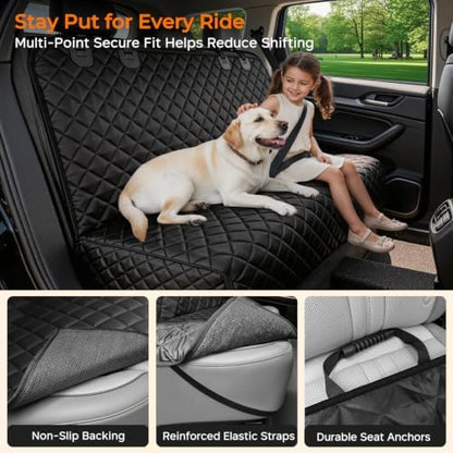 URPOWER Dog Car Seat Cover for Back Seat, Waterproof Car Seat Protector