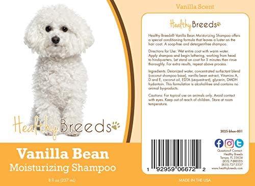 Healthy Breeds Bichon Frise Vanilla Bean Moisturizing Shampoo 8 oz