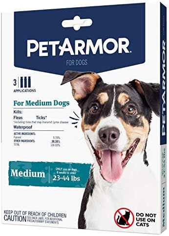 PetArmor Flea & Tick Topical Dogs 23-44 lbs, Fipronil, 3-Month