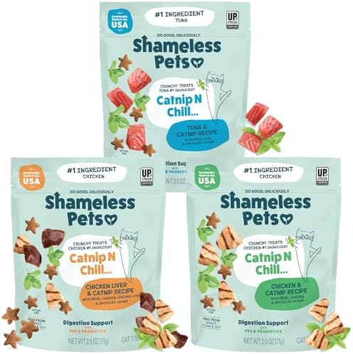 Shameless Pets Crunchy Cat Treats - Variety Pack, 3-Pk