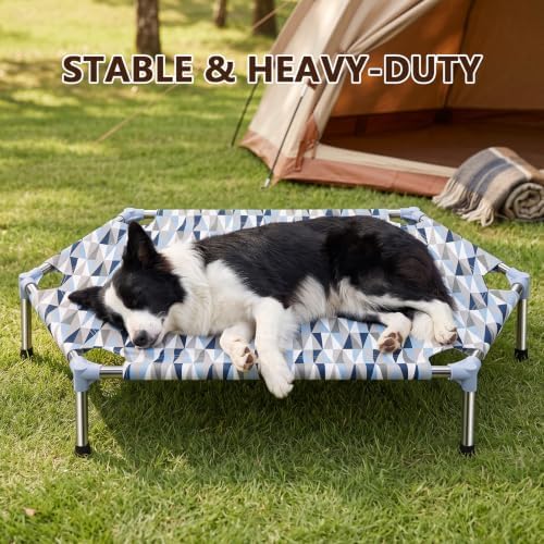 Elevated Dog Bed, Raised Cooling Dog Bed, Outdoor Dogs Cot Medium, Pet Cot