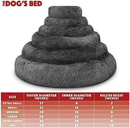 The Dog’s Bed Calming Donut Dog Bed, Machine Washable Removable Zip Cover